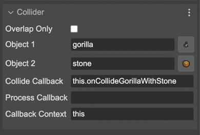 Collider parameters.