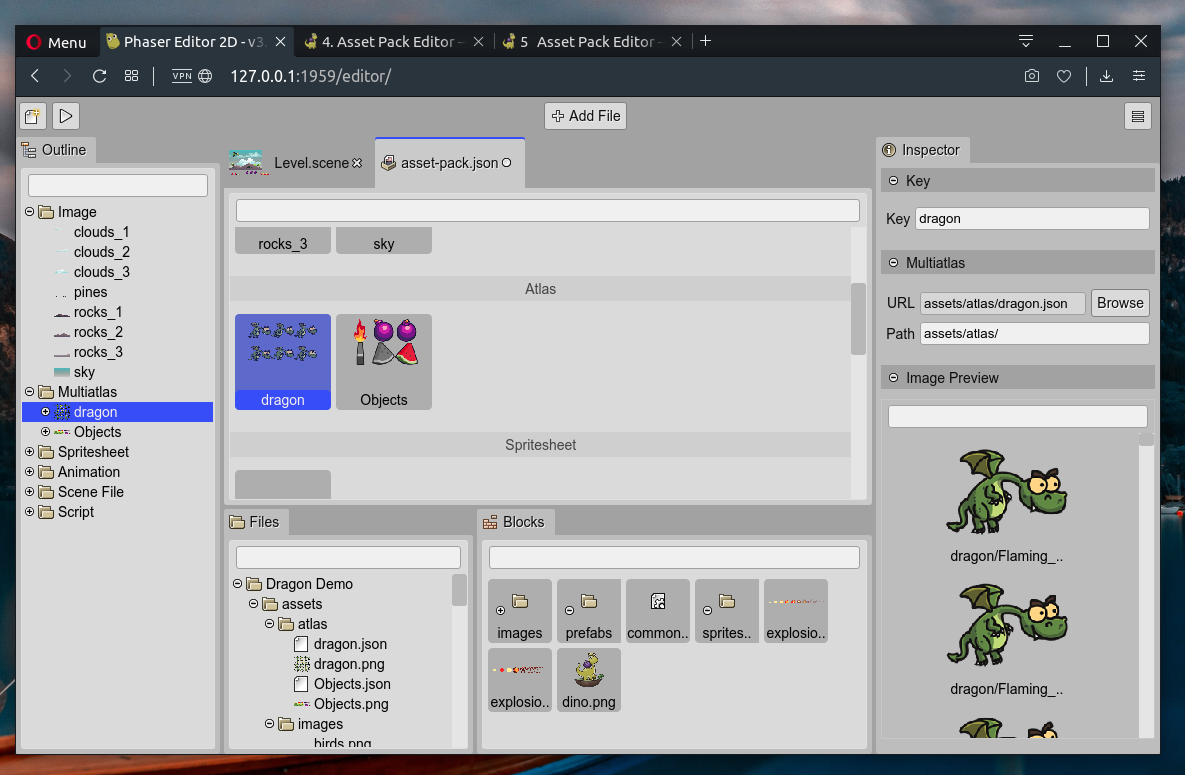 Asset Pack Editor.