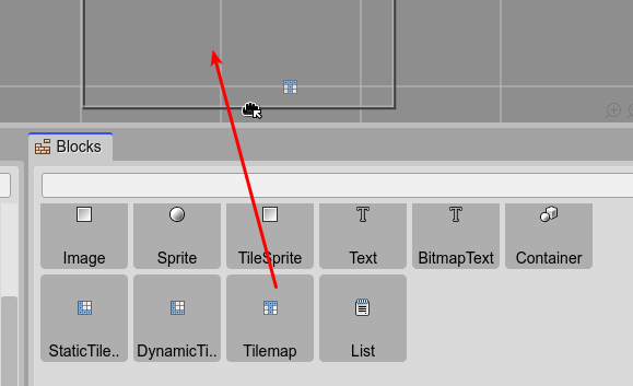 Drop Tilemap type into the scene.