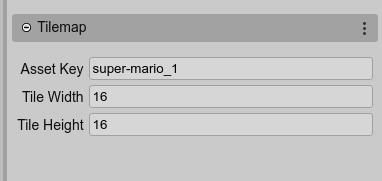 Tilemap properties.