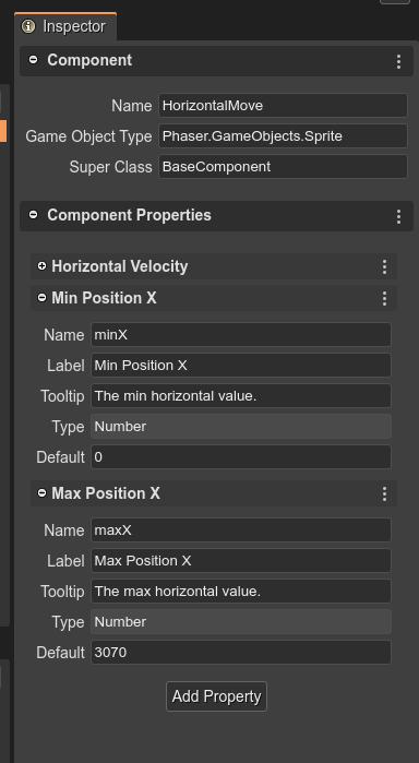 Component metadata.